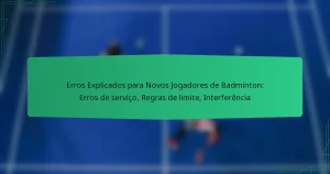 Erros Explicados para Novos Jogadores de Badminton: Erros de serviço, Regras de limite, Interferência