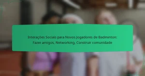 Interações Sociais para Novos Jogadores de Badminton: Fazer amigos, Networking, Construir comunidade