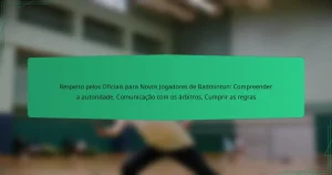 Respeito pelos Oficiais para Novos Jogadores de Badminton: Compreender a autoridade, Comunicação com os árbitros, Cumprir as regras